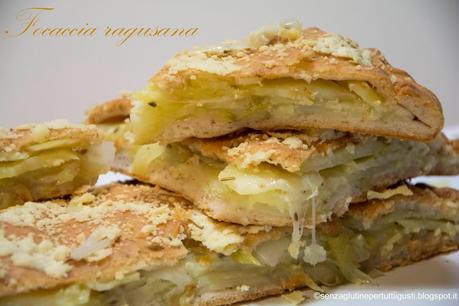 Focaccia ragusana con patate e cipolle senza glutine