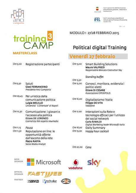 openpolis al trainig camp di Anci Campania