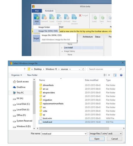 [Guida] Come convertire Install.ESD in un file ISO su [Windows] con [NTLite]