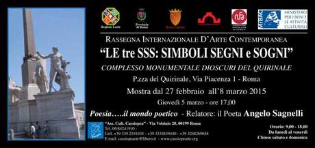“Le tre SSS: simboli, segni e sogni” con il poeta Angelo Sagnelli quale relatore