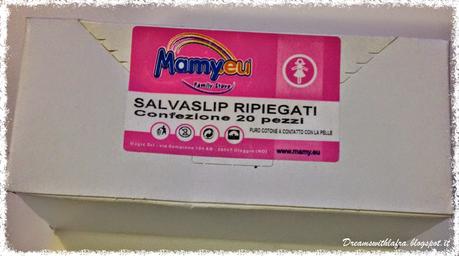 Salvaslip ripiegati su Mamy.eu su http://dreamswithlafra.blogspot.it