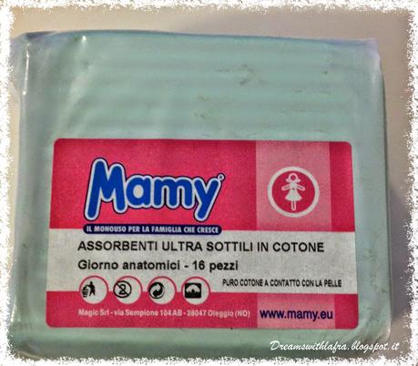 Assorbenti Ultra sottili in cotone Mamy.eu su http://dreamswithlafra.blogspot.it