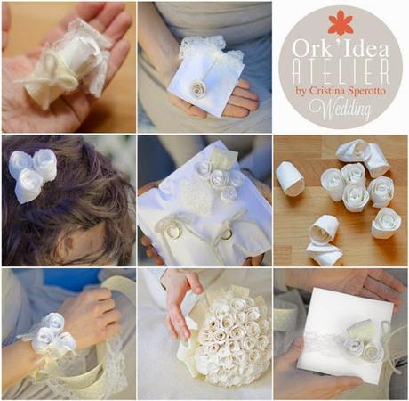 TUTORIAL: COME FARE UN FERMACAPELLI DA SPOSA CON BOCCIOLI IN CARTA