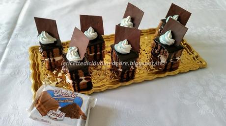 Mini tortine cioccolatose con crema al latte..con Freddi