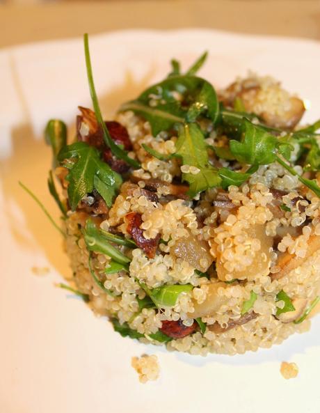 Quinoa(e le sue proprietà)con Patate Porcini, Nocciole e Rucola