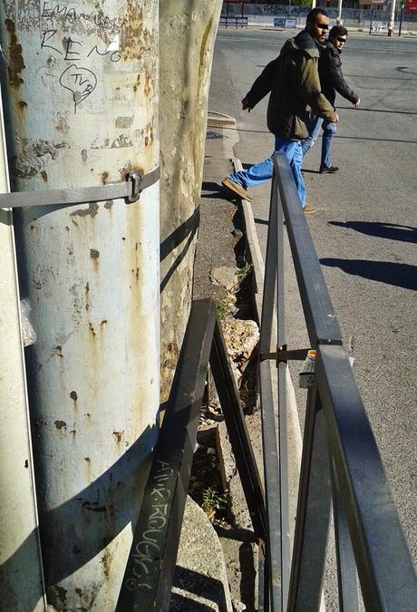 Ex fiore all'occhiello della città, oggi il tram 8 si fa largo a fatica in un mare di zella e monnezza. Reportage in 18 foto