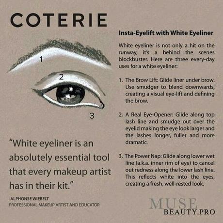 Beauty tips: the white eye pencil