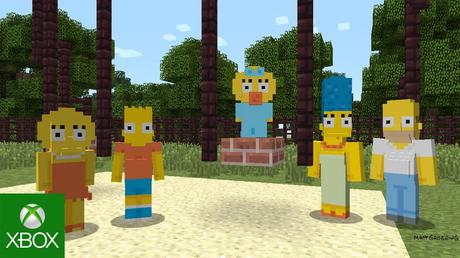 Minecraft - Trailer del Simpsons Skin Pack