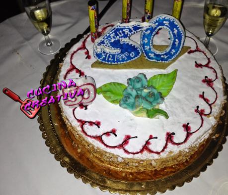 torta di compleanno alla crema  Chantilly