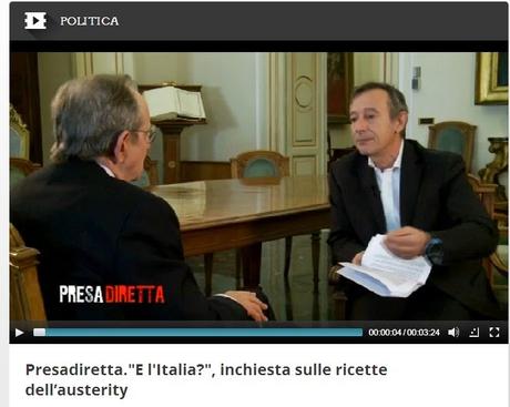 L'intervista al ministro Padoan – Presa diretta E l'Italia?