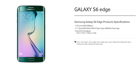 Samsung Galaxy S6 Edge ufficiale: caratteristiche tecniche, foto e disponibilità di mercato