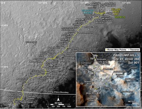 Sesta perforazione su Marte: Curiosity assaggia Telegraph Peak