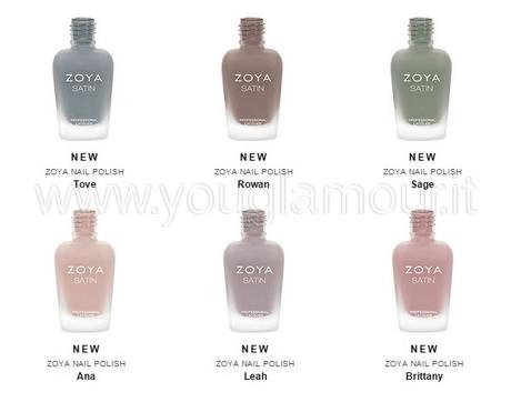 Collezione smalti Zoya primavera 2015 Naturel Satins