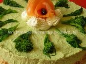 Cheesecake salato cime rapa salmone affumicato