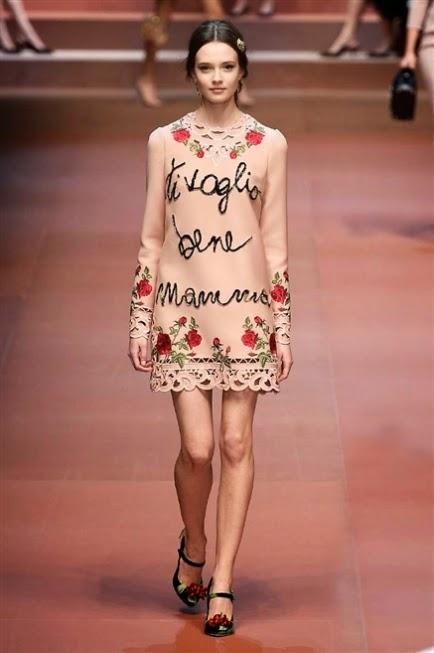 sfilata dolce & gabbana a/i 2015/2016, mamma