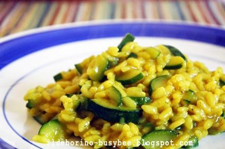 Passaggio alla Primavera - Risotto di Zucchine al Curry or Curry and Courgette Risotto