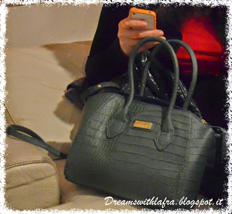 Camomilla Milano Bauletto L croco allure green su http://dreamswithlafra.blogspot.it