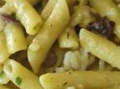 Penne rana pescatrice olive