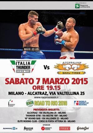 Milano, 6 marzo appuntamento con la boxe dell’Italia Thunder