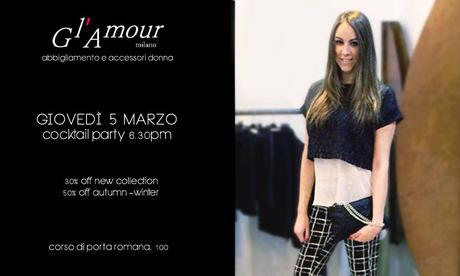 Milano: Cocktail Party di presentazione collezione S/S 2015 da Gl'Amour