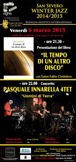 CONCERTO CON PASQUALE INNARELLA in  UOMINI DI TERRA   e FABIO CIMINIERA presentazione libro  IL TEMPO DI UN ALTRO DISCO