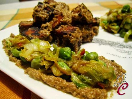 Spezzatino di tofu marinato con salsa di sedano e noci: per chi la chiama diffidenza, per chi si lascia conquistare