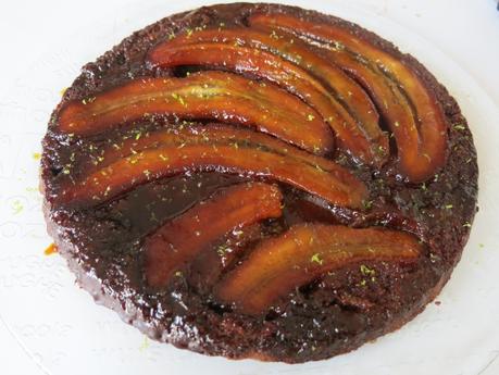 Torta di banane rovesciata