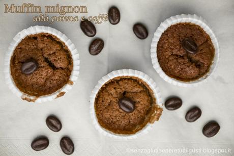 Muffin mignon alla panna e caffè senza glutine