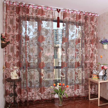 Custom Made Elegant Sheer Curtains of Polyester 