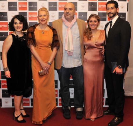 Giamore Night: la grande festa dei talenti e dei diamanti Da sx Angela Cotticelli, Daniela Casasola, Danilo Giannoni, Anita Valentina Fiorino, Francesco Salvatore Cagnazzo