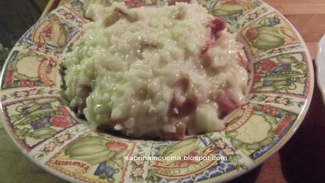 Risotto con cavolo romanesco, pomodori secchi e asiago