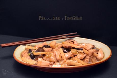 Pollo con Bambu e Funghi Shiitake2