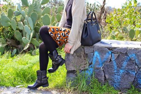 outfit longuette animalier