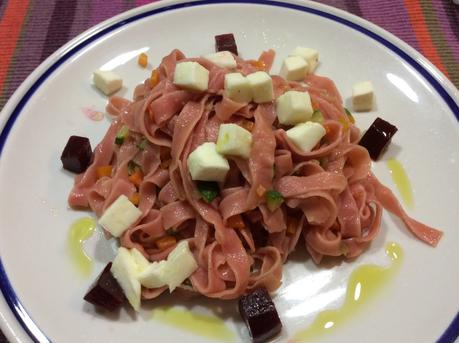 PASTA FRESCA  DI BARBABIETOLE ROSSE (TAGLIATELLE)