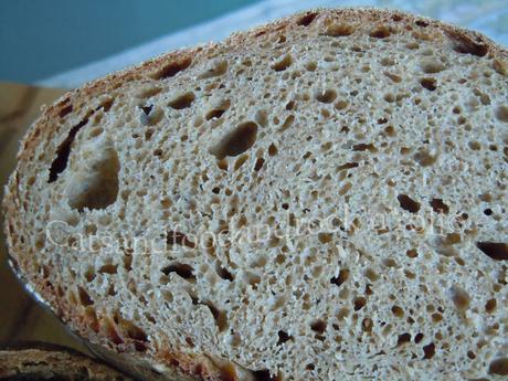 Pane integrale di solina con le patate, a lievitazione naturale. Il pane della Majella Madre.
