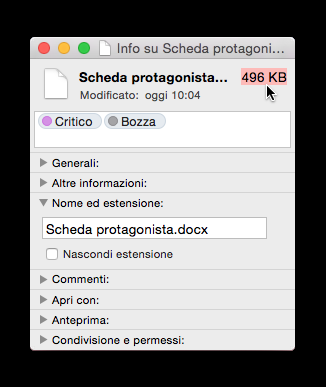 dimensione file .docx