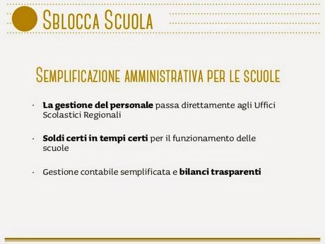 La Scuola di Renzi in slide