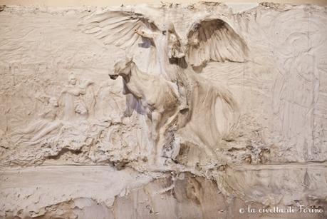 Davide Calandra, bozzetto in gesso per il monumento Geisser nel Cimitero Monumentale di Torino, 1906.