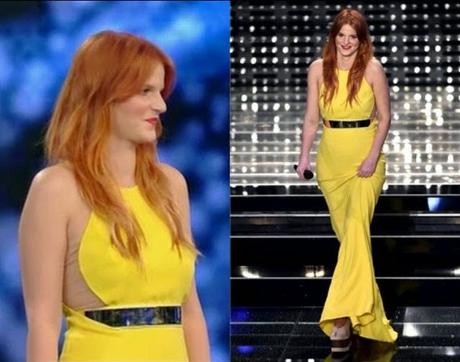 prima serata sanremo 2015 look chiara galiazzo