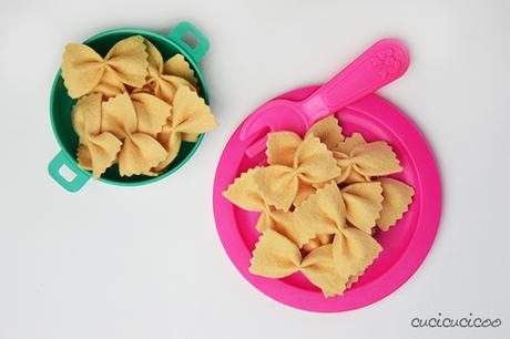 Tutorial: farfalle pasta in pannolenci... con scatola scaricabile!