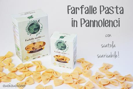 Tutorial: farfalle pasta in pannolenci... con scatola scaricabile!