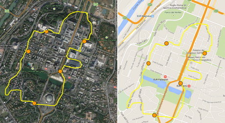 mappa percorso doppio generale