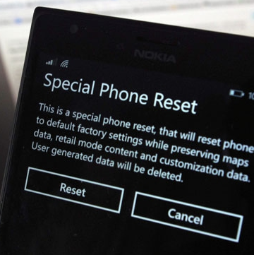 Lumia Hard Reset ##777# resettare il telefono con un codice