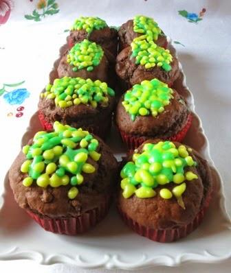 Muffin al cioccolato per l'8 marzo