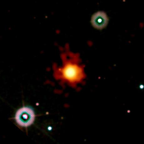 Il gamma-ray burst piu' lontano osservato finora, GRB090423. Crediti: NASA/Swift