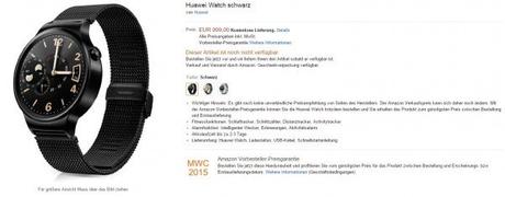 Huawei Watch Amazon.de