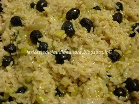 Risotto con finocchi e olive nere