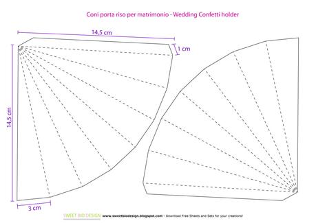 Matrimonio: Coni shabby porta riso/coriandoli - Wedding: shabby confetti holder cones