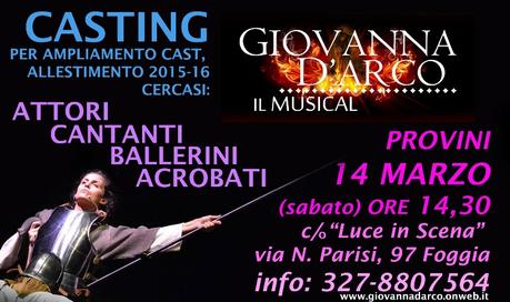 Giovanna d'Arco il Musical Casting