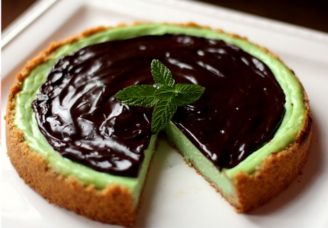 Cheesecake al cioccolato e menta